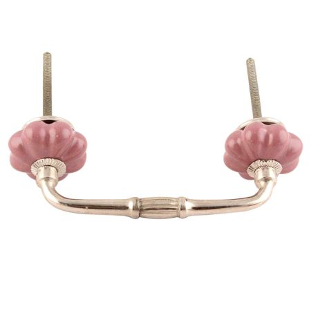 Solid Lavender Ceramic Medium Melon Bridge Handles